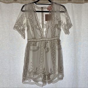 Showpo White Lace Romper